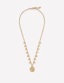 Boden Bijoux-Collier court à rangées de perles Doré