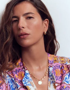 Boden Bijoux-Collier court à rangées de perles Doré