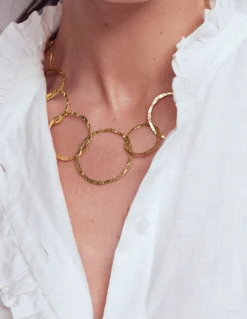 Boden Bijoux-Collier saisissant à cercles Doré
