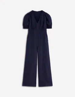 Boden Robes & Combinaisons|Robes Coupe Petite-Combinaison Anna en lin Bleu marine