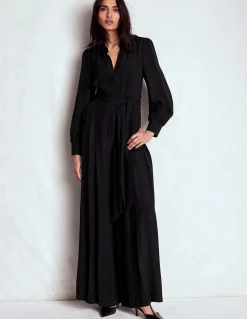 Boden Robes & Combinaisons|Robes Coupe Petite-Combinaison palazzo boutonnée Noir