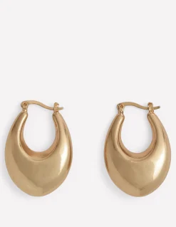 Boden Bijoux-Créoles courbes épaisses Doré