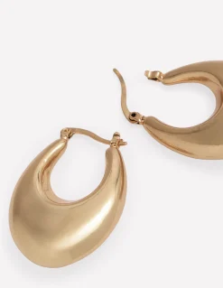 Boden Bijoux-Créoles courbes épaisses Doré