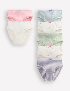 Boden Sous-Vêtements-7 culottes en pointelle Cœurs