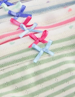 Boden Sous-Vêtements-7 culottes en pointelle Cœurs