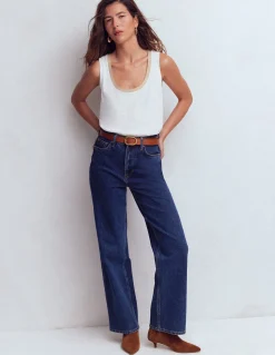 Boden Tops & T-Shirts-Débardeur col U à détails métallisés Blanc