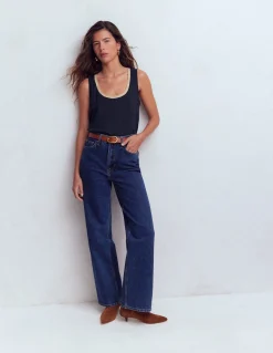 Boden Tops & T-Shirts-Débardeur col U à détails métallisés Bleu marine