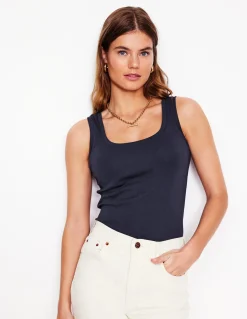 Boden Tops & T-Shirts-Débardeur essentiel à col U Bleu Marine
