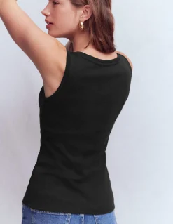 Boden Tops & T-Shirts-Débardeur essentiel à col U Noir