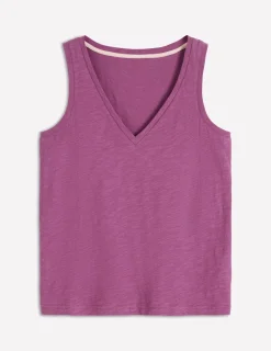 Boden Tops & T-Shirts-Débardeur flammé à col V Prune