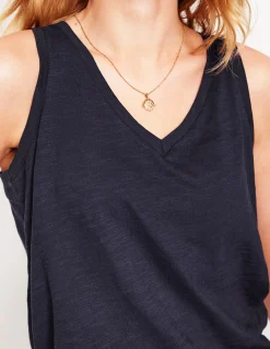 Boden Tops & T-Shirts-Débardeur flammé à col V Bleu Marine