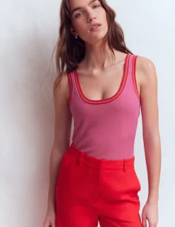 Boden Tenues De Travail|Pulls & Gilets-Débardeur Liz en maille ROSE