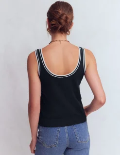 Boden Tenues De Travail|Pulls & Gilets-Débardeur Liz en maille Bleu marine