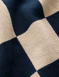 Boden Pulls & Gilets-Débardeur Lucy en coton Carreaux camel/bleu marine