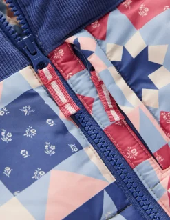 Boden Manteaux & Vestes-Doudoune cosy Patchwork bleu d'Alaska