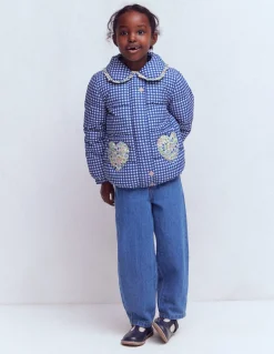 Boden Manteaux & Vestes-Doudoune vichy Mélange floral vichy