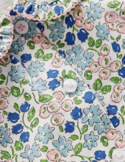 Boden Barboteuses & Ensembles-Ensemble à col en jersey Lit de fleurs jacinthe