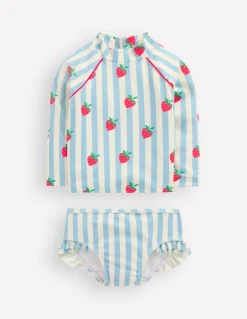 Boden Maillots & Tenues De Plage-Ensemble avec haut de plage à logo Écusson bleu fraise