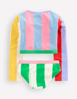Boden Maillots & Tenues De Plage-Ensemble avec haut de plage court Rayé Méli-mélo Multicolore