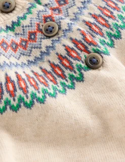 Boden Barboteuses & Ensembles-Ensemble en maille motif jacquard Motif jacquard Delft/avoine