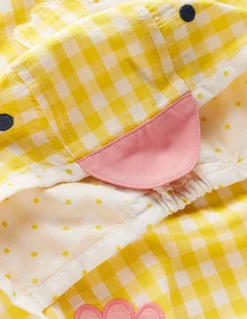 Boden Barboteuses & Ensembles-Ensemble fantaisie de Pâques Poussin vichy jaune ananas