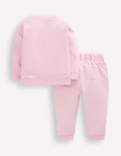 Boden Barboteuses & Ensembles-Ensemble sweat à appliqué Patchwork floral rose