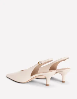 Boden Tenues De Travail|Chaussures À Talons-Escarpins couvrants à bride arrière Écru