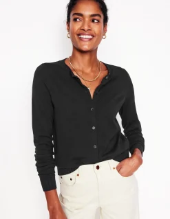 Boden Tenues De Travail|Pulls & Gilets-Gilet col rond Emilia en coton Noir