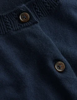 Boden Tenues De Travail|Pulls & Gilets-Gilet col rond Emilia en coton Bleu Marine