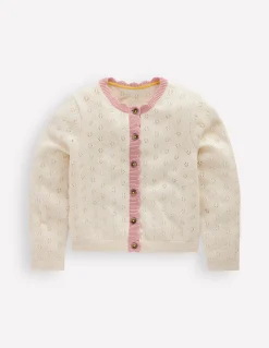 Boden Pulls & Gilets-Gilet festonné pour tous les jours Ivoire doux