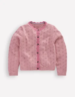 Boden Pulls & Gilets-Gilet festonné pour tous les jours Rose vintage