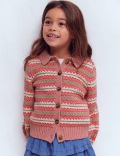 Boden Pulls & Gilets-Gilet motif jacquard à col Rose vintage