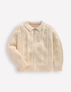 Boden Pulls & Gilets-Gilet zippé et torsadé à col Anenome