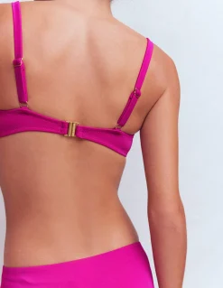 Boden Bikinis|Maillots De Bain-Haut de bikini à bonnets plissés Fuschia vif