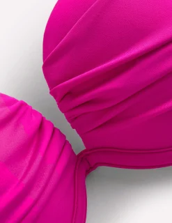 Boden Bikinis|Maillots De Bain-Haut de bikini à bonnets plissés Fuschia vif