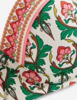 Boden Bikinis|Maillots De Bain-Haut de bikini à bonnets Rhodes Multi, motif Ornamental Stamp