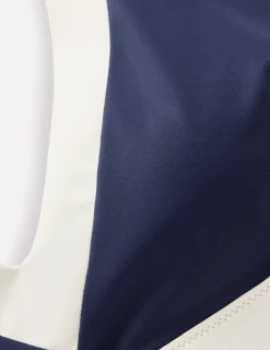 Boden Bikinis|Maillots De Bain-Haut de bikini Campania croisé dans le dos Bleu marine, colourblock ivoire