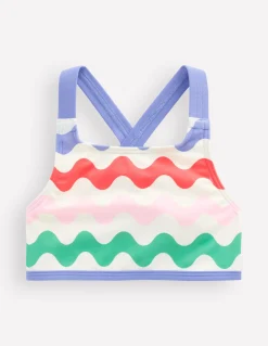 Boden Maillots & Tenues De Plage-Haut de bikini croisé dans le dos Vague multi