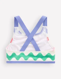 Boden Maillots & Tenues De Plage-Haut de bikini croisé dans le dos Vague multi