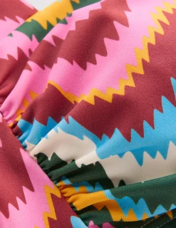 Boden Bikinis|Maillots De Bain-Haut de bikini froncé Kythira Vague zigzag multi