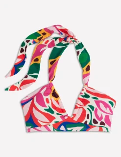 Boden Bikinis|Maillots De Bain-Haut de bikini Minori dos-nu à nœud Multi, motif Leafy Cascade