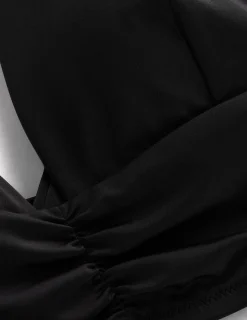 Boden Bikinis|Maillots De Bain-Haut de bikini Mykonos à encolure V échancrée Noir