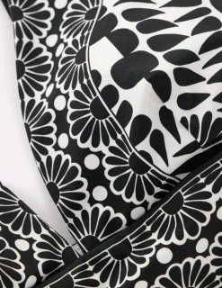 Boden Bikinis|Maillots De Bain-Haut de bikini Porto Noir, motif Geo Stamp