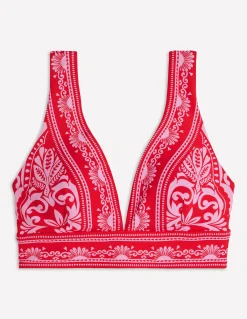 Boden Maillots De Bain|Bikinis-Haut de bikini Porto Rouge, motif Ornamental Garden