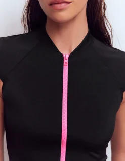 Boden Maillots De Bain-Haut de plage à mancherons Noir