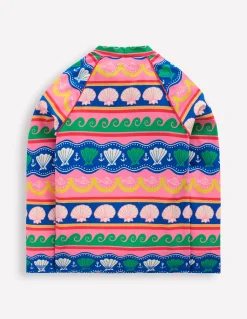 Boden Maillots & Tenues De Plage|Ensembles Assortis-Haut de plage à motif et protection solaire Rayé coquillage multi