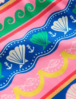 Boden Maillots & Tenues De Plage|Ensembles Assortis-Haut de plage à motif et protection solaire Rayé coquillage multi
