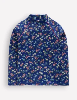 Boden Maillots & Tenues De Plage-Haut de plage à motif et protection solaire Motif Meadow Floral bleu saphir