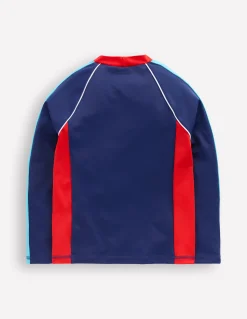 Boden Maillots & Tenues De Plage-Haut de plage colourblock avec protection solaire Bleu mazarine