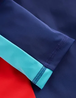 Boden Maillots & Tenues De Plage-Haut de plage colourblock avec protection solaire Bleu mazarine